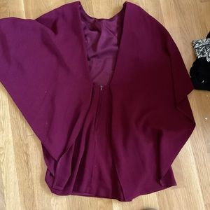 Lulu’s gorgeous cranberry / maroons / red dress ~ small~ arm drape ~ open back